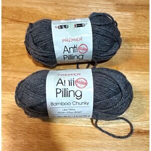 Premier Yarns Anti Pilling Bamboo Chunky Bulky 5 Yarn Poppy Seed, 2 skeins